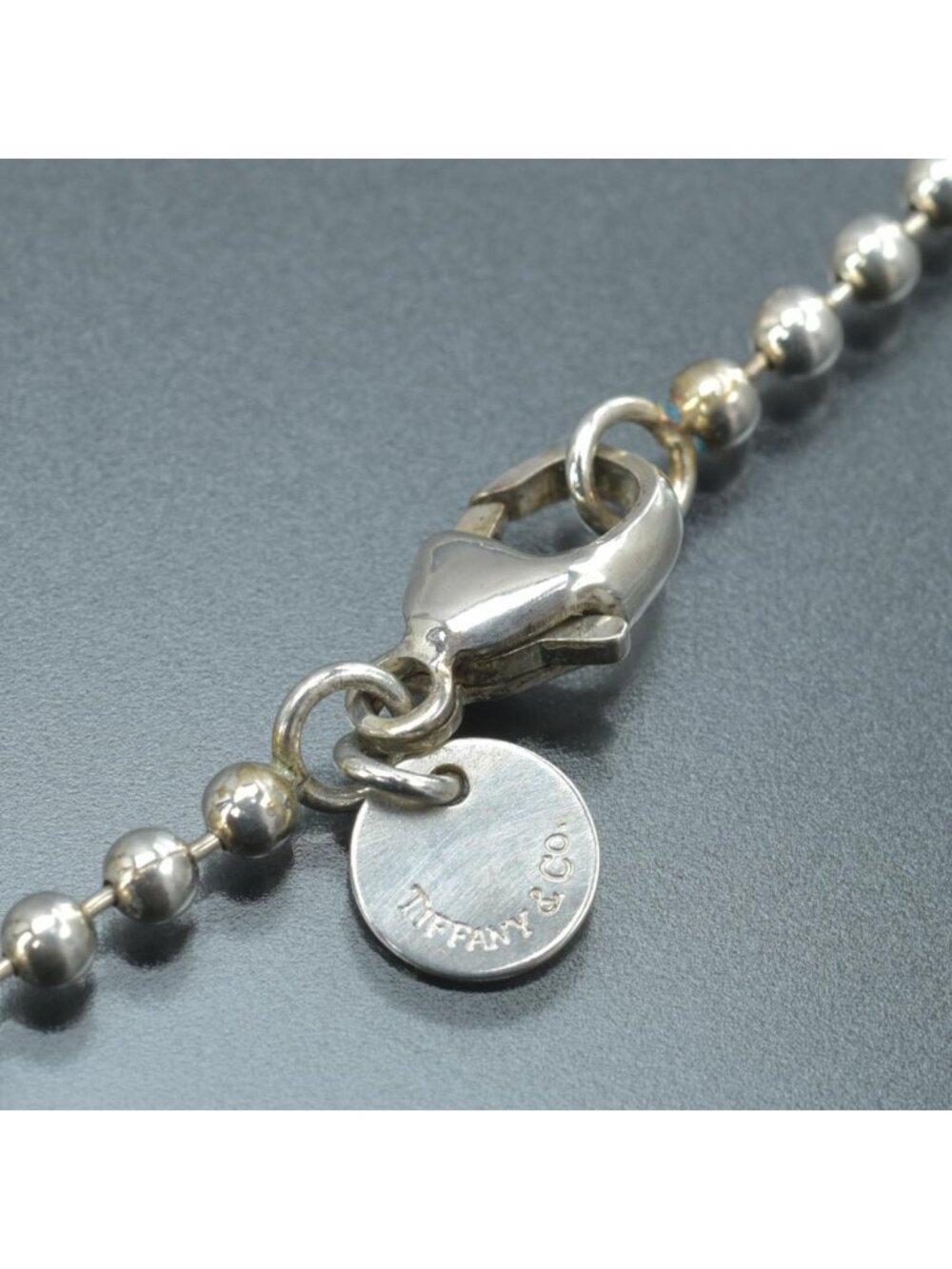 Tiffany & Co Polished Ball Chain Necklace 86 Long - Picture 5 of 7